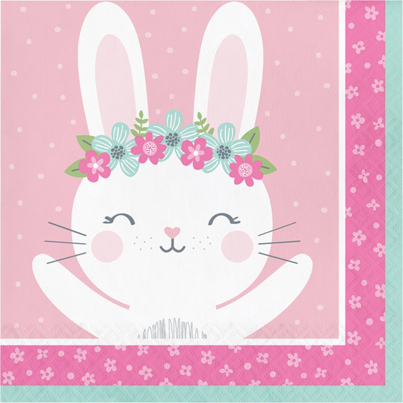 192 pc Bulk Bunny Party Luncheon Napkins