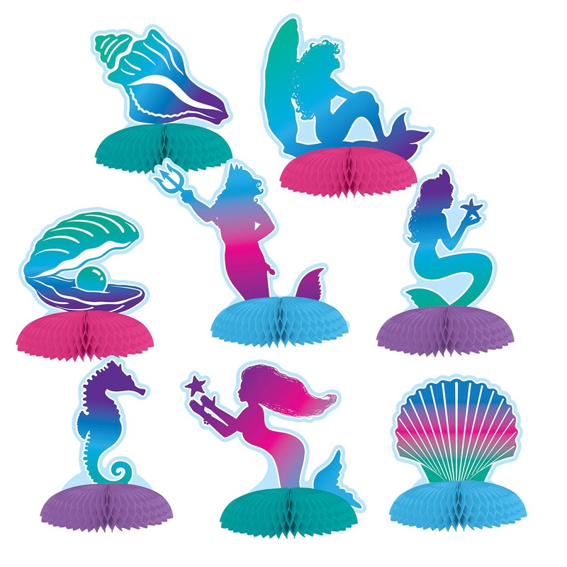 96 Pack Beistle Mermaid Mini Party Centerpieces