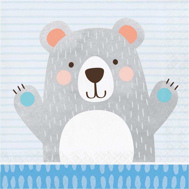 Birthday Bear Party Napkins (16/Pkg)