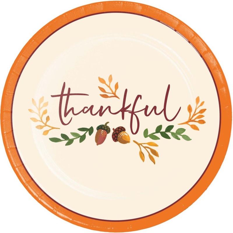 Bulk Pack of 24 Fall Festivities Luncheon Plates