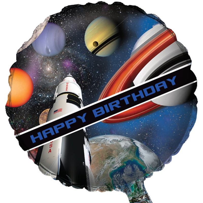 Space Blast Metallic Balloon 18"
