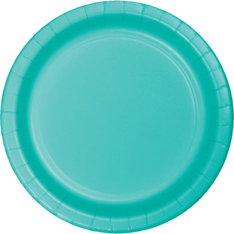 Teal Lagoon Dessert Plates (24/Pkg)