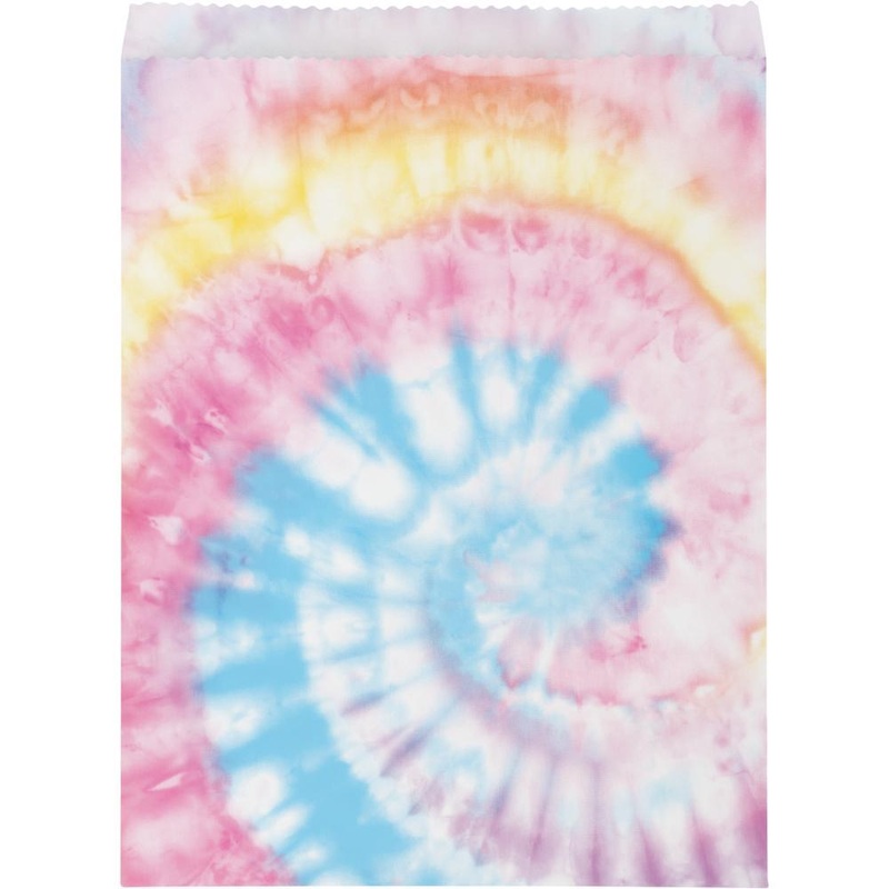 Tie Dye Party Paper Treat Bags (8/Pkg)