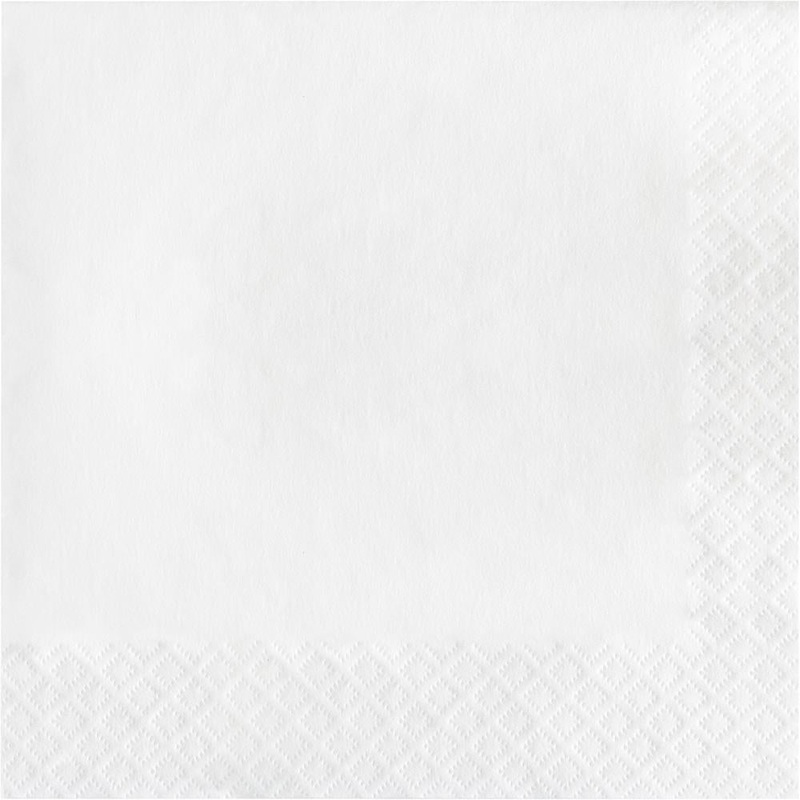 White Luncheon Napkin 2Ply (150/Pkg)