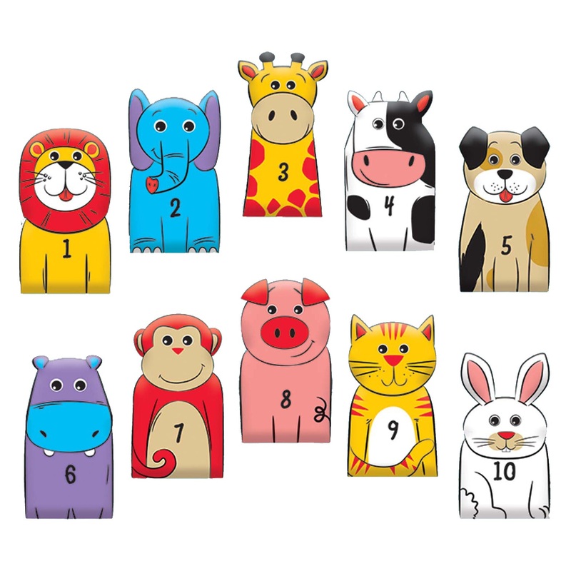 100th Day of School Finger Puppets