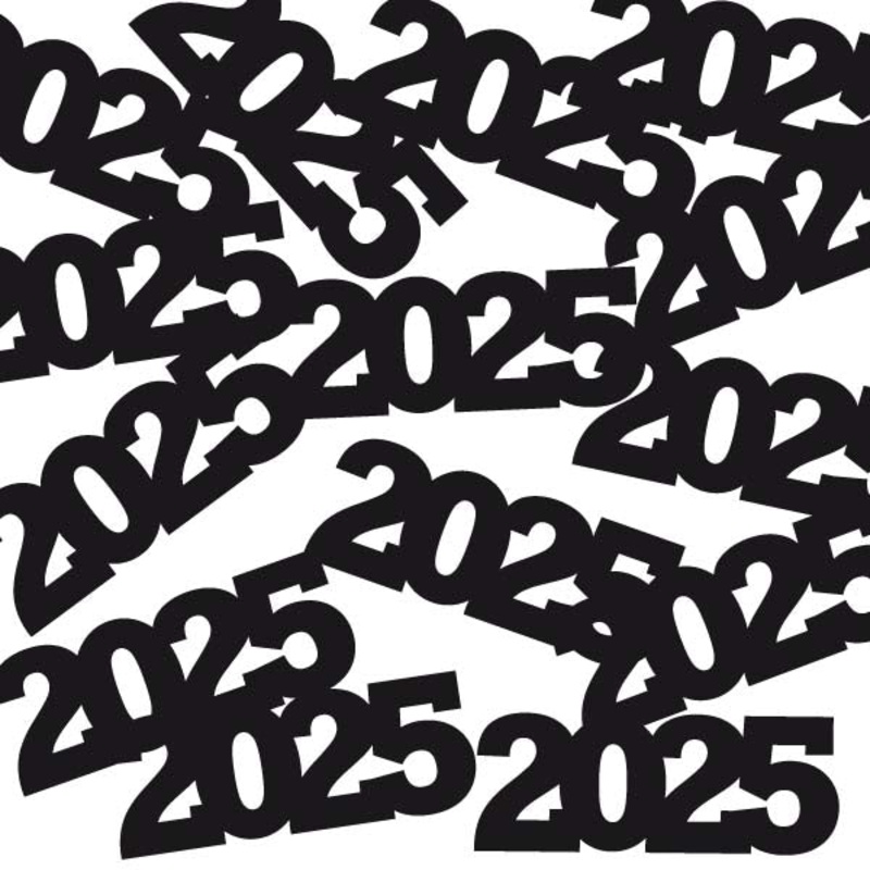 2025 Black Confetti