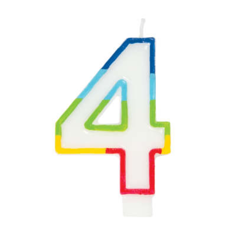 #4 Rainbow Border Candle