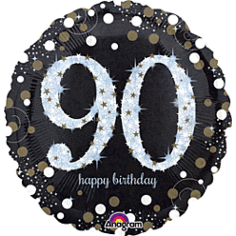 Age 90 Sparkling Birthday Balloon