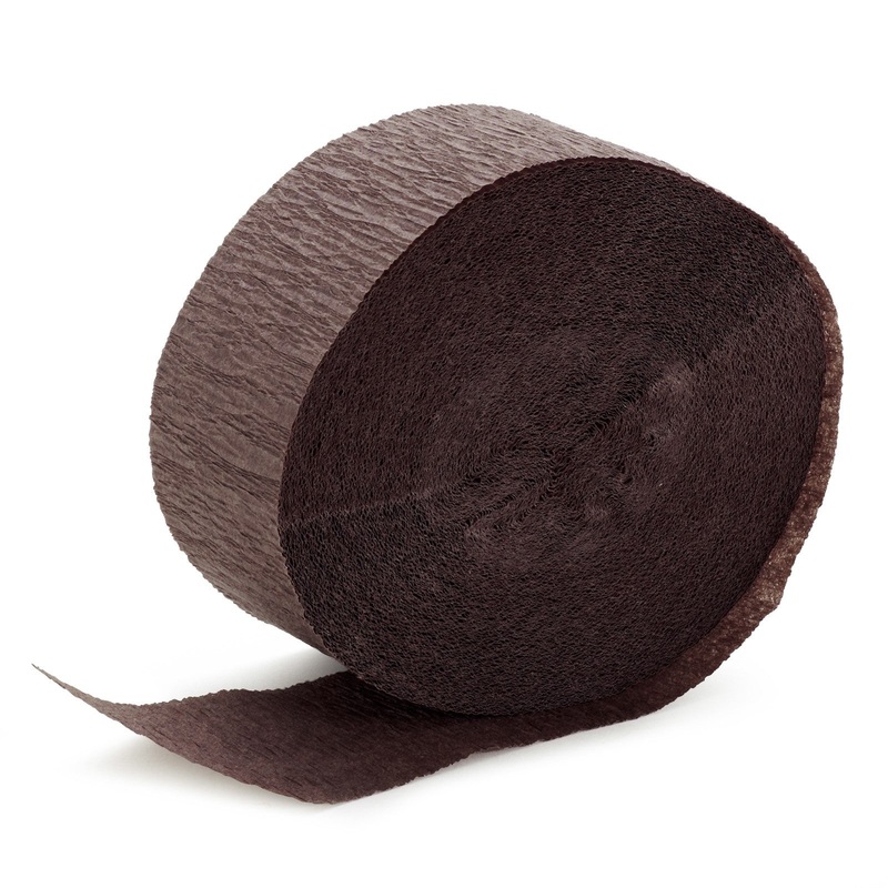 Brown Crepe Streamer