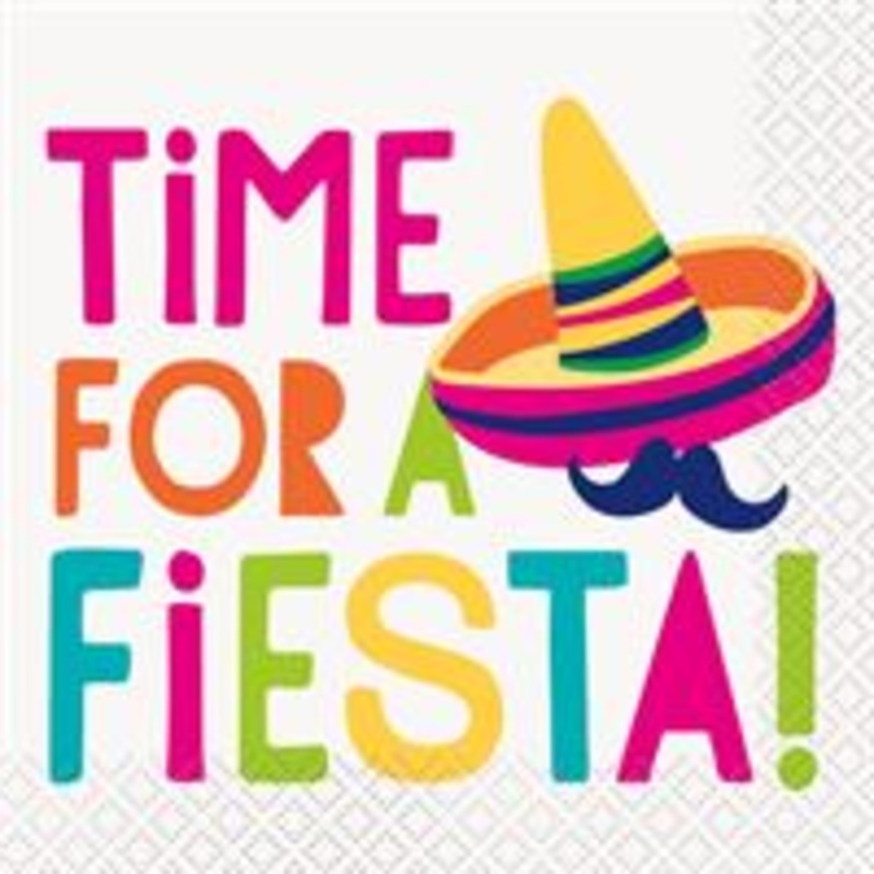 Time for a Fiesta Beverage Napkins
