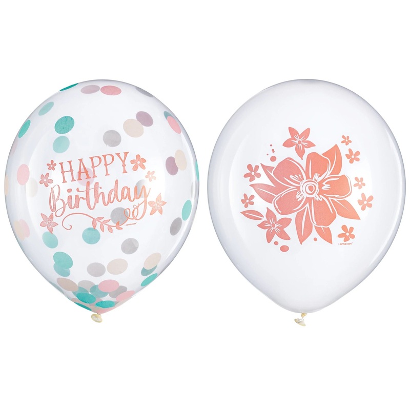 Boho Free Spirit Confetti Balloons