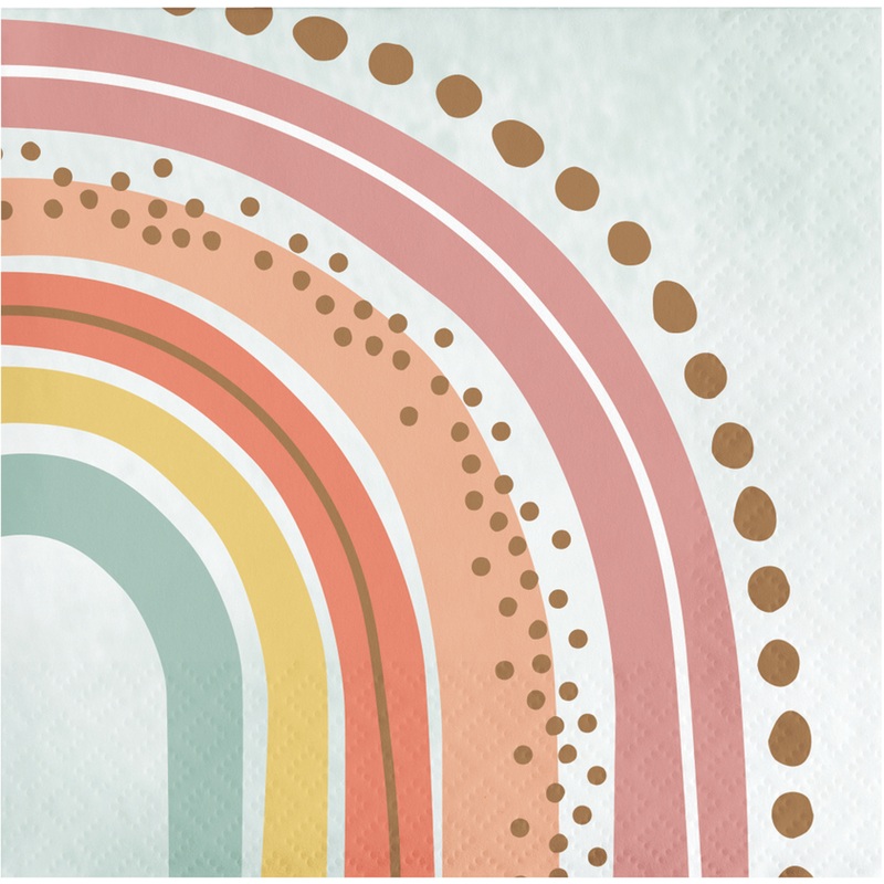 Boho Rainbow Beverage Napkins