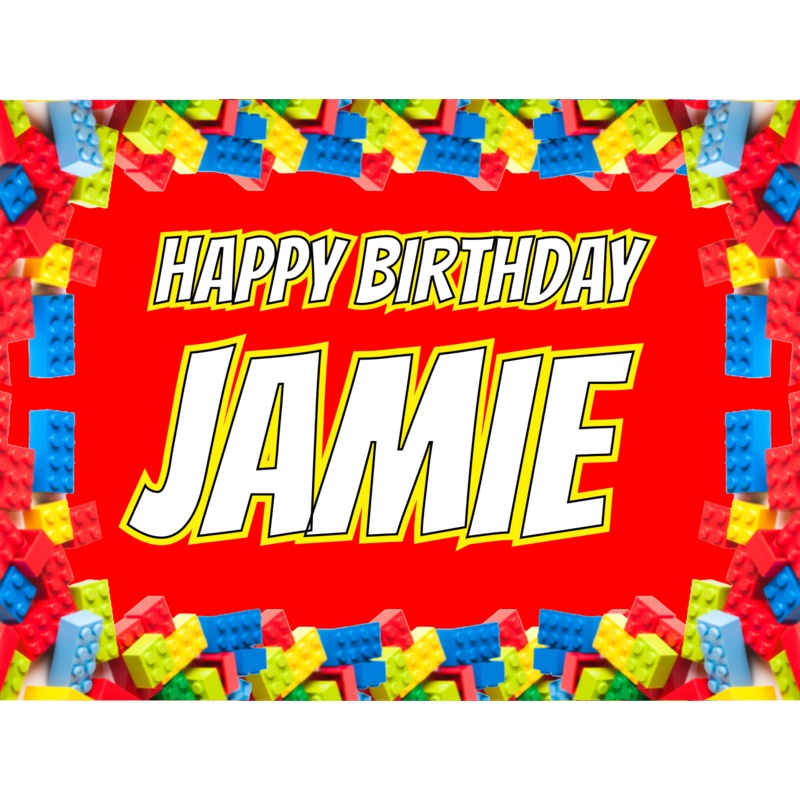 Building Blocks Custom 18" X 24" Lawn Sign