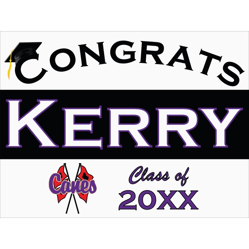 Cartersville High School Graduation Yard Sign 18" x 24"  GLS06