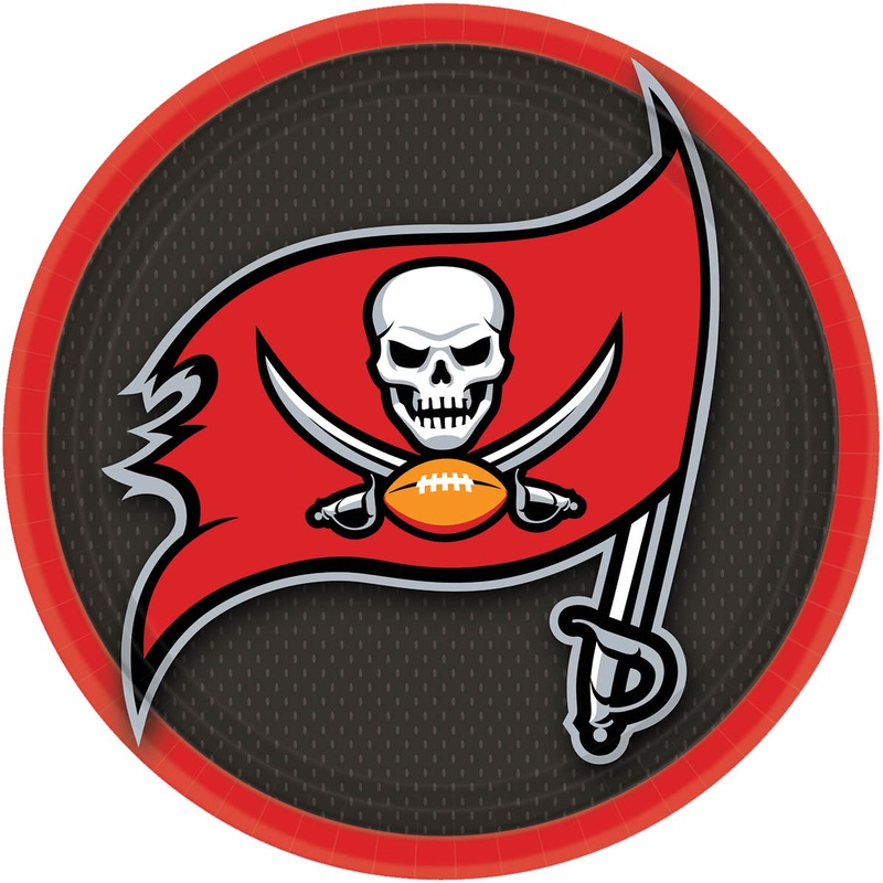 Tampa Bay Buccaneers Lunch Plates 8ct