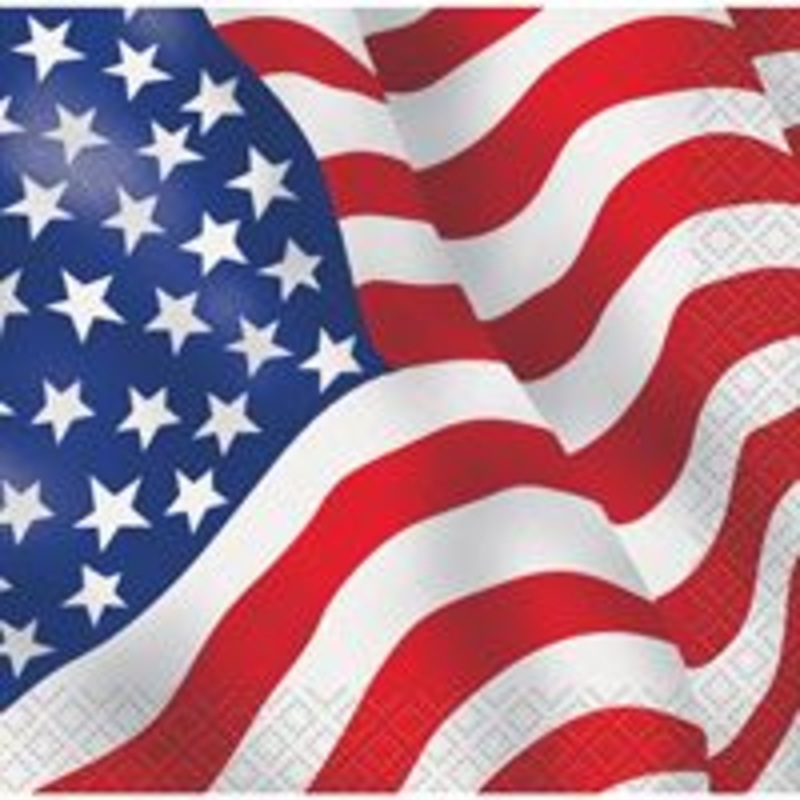USA Flag Lunch Napkins