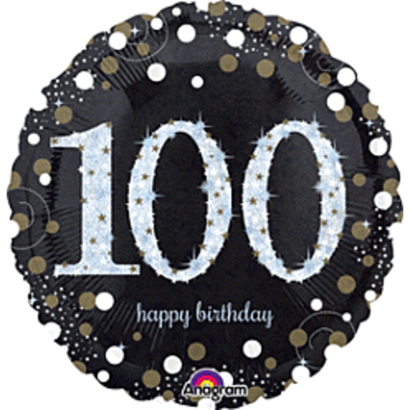 100th Sparkling Birthday Foil Balloon