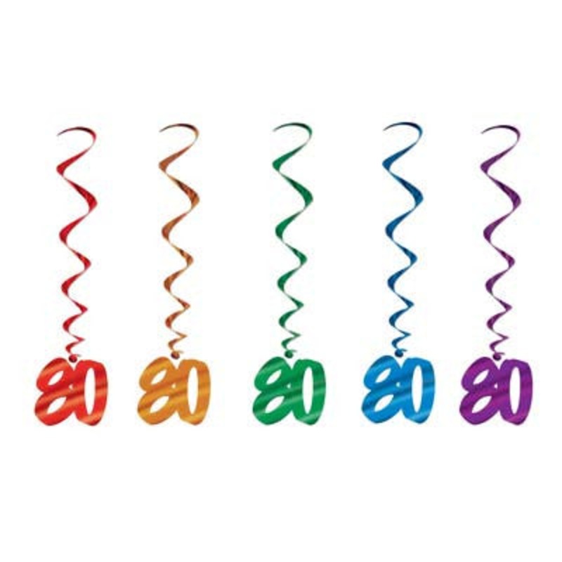 80th Birthday Whirls