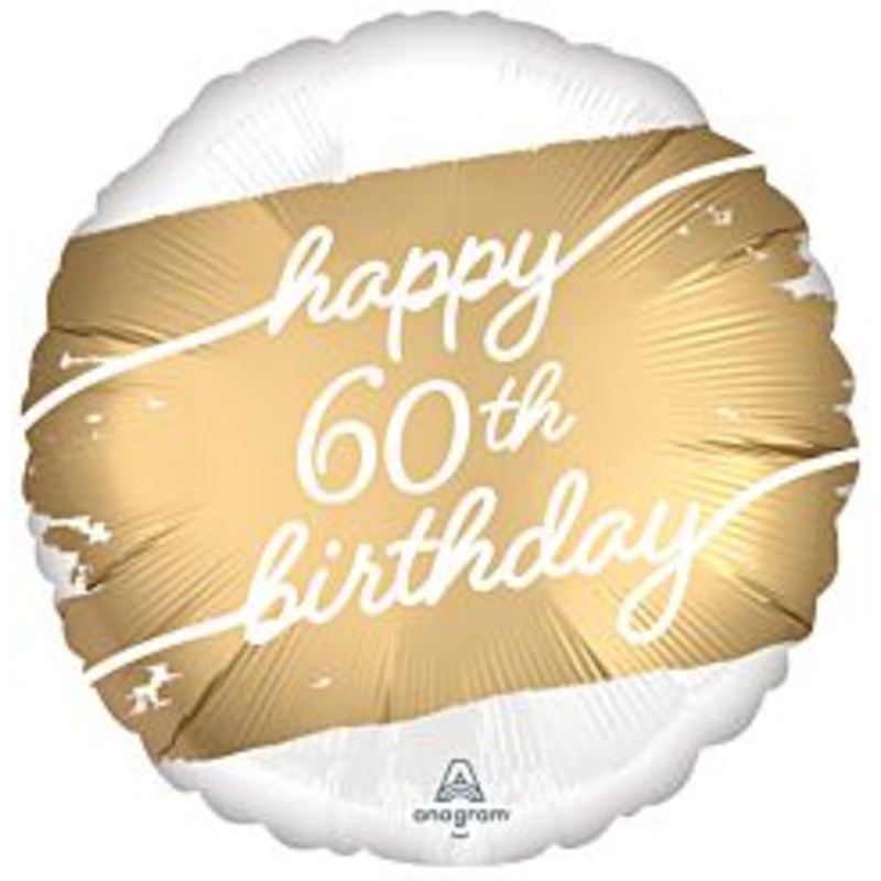Age 60 Golden Balloon