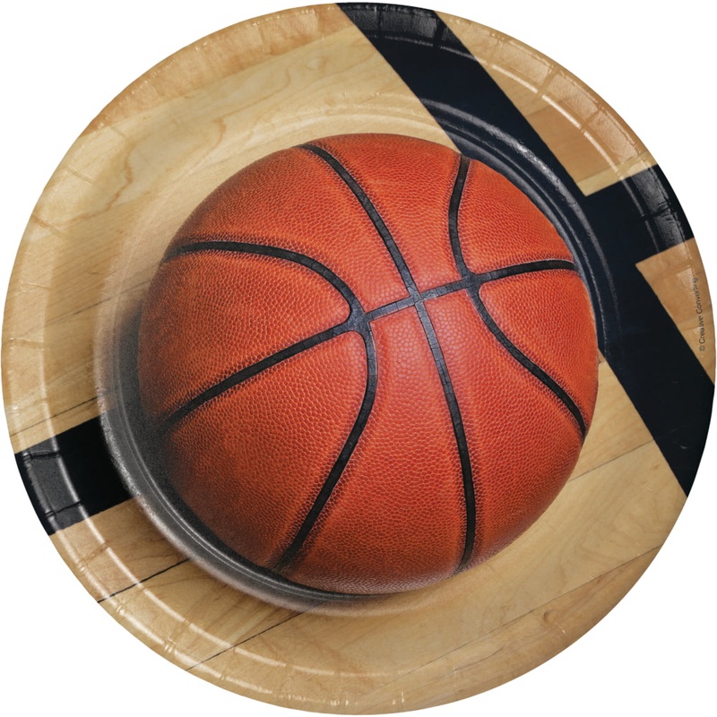 Basketball Lunch Plates