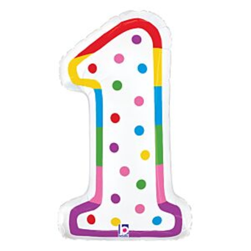 Birthday Candle 24" Number 1 Balloon