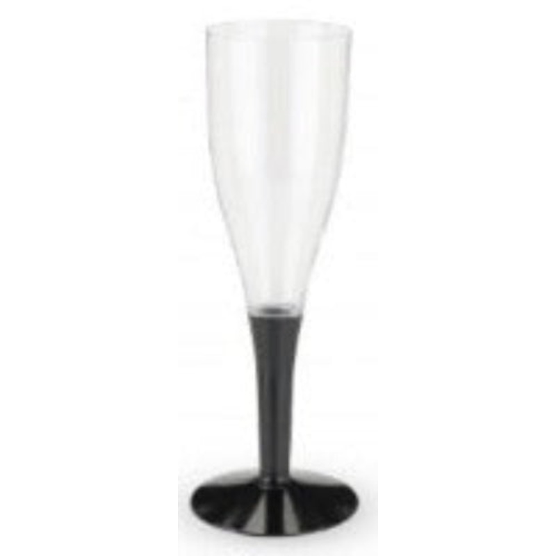 Black Stem Champagne Flute 10ct