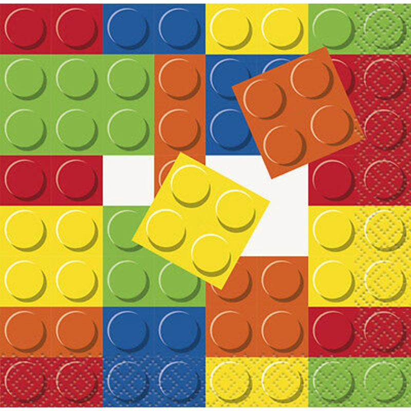 Block Party Beverage Napkins 16ct
