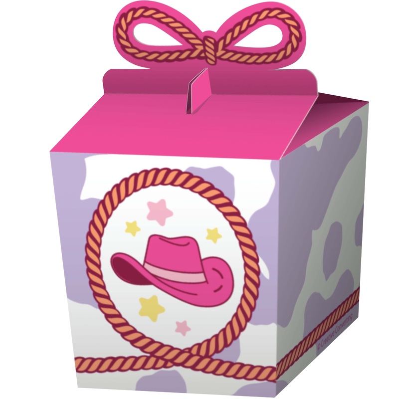 Boots and Bows Favor Boxes 8ct