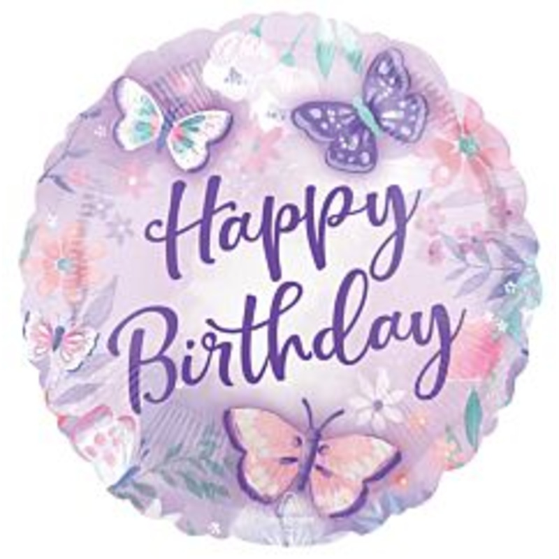 Butterfly Flutter Birthday Balloon