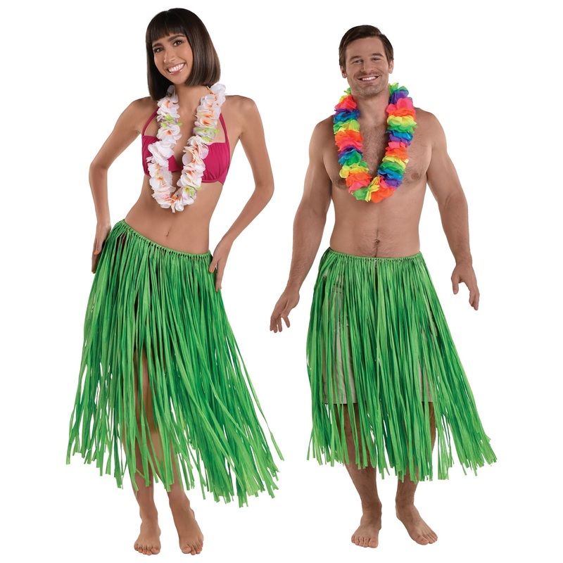 Grass Skirt Green Adult Standard