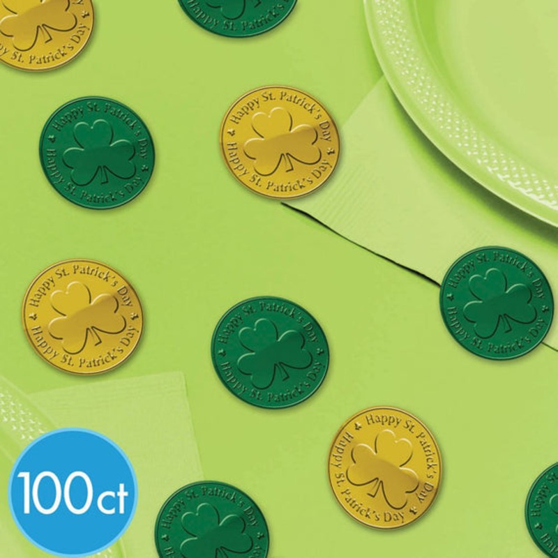 St. Patrick's Green & Gold Coin Table Sprinkles