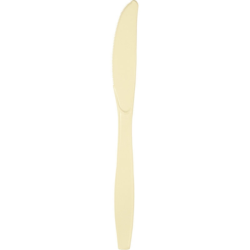 Vanilla Creme Plastic Knives 20ct
