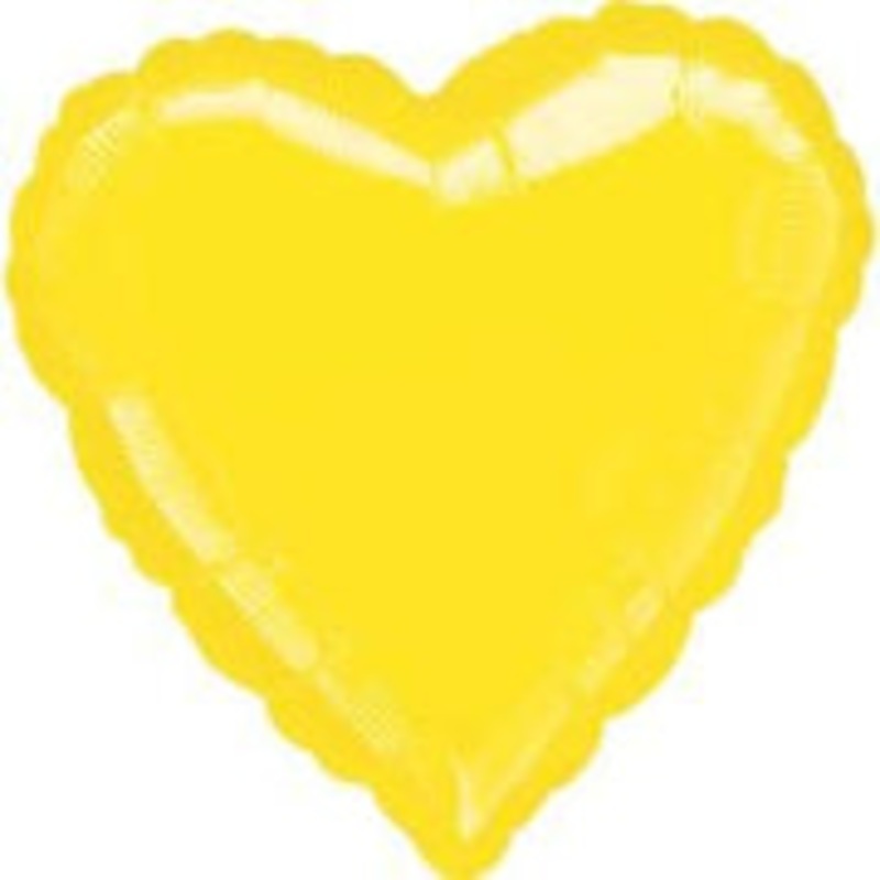 Yellow Heart Balloon