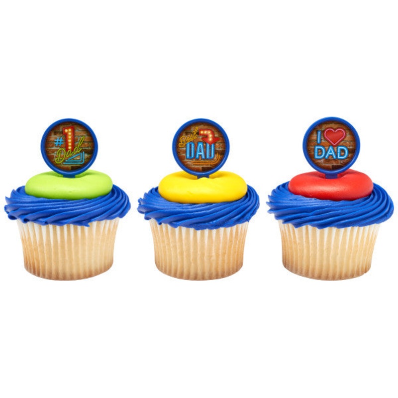 Best Dad Cupcake Picks 12ct