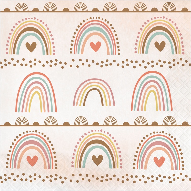 Boho Rainbow Lunch Napkins