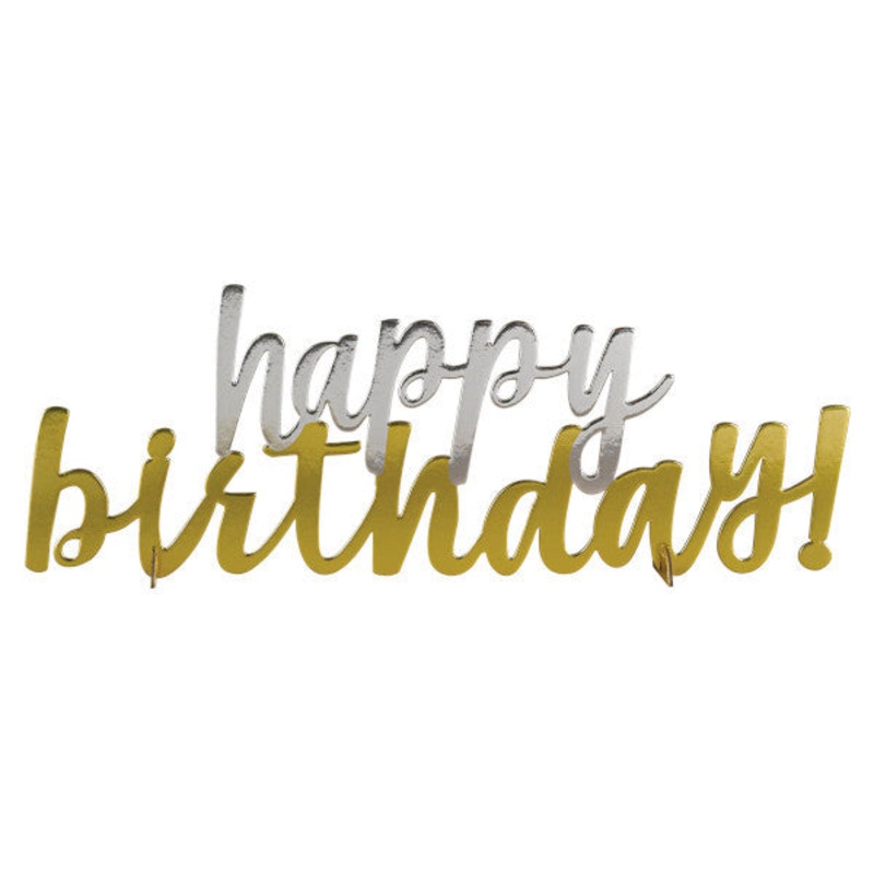 Happy Birthday Table Centerpiece