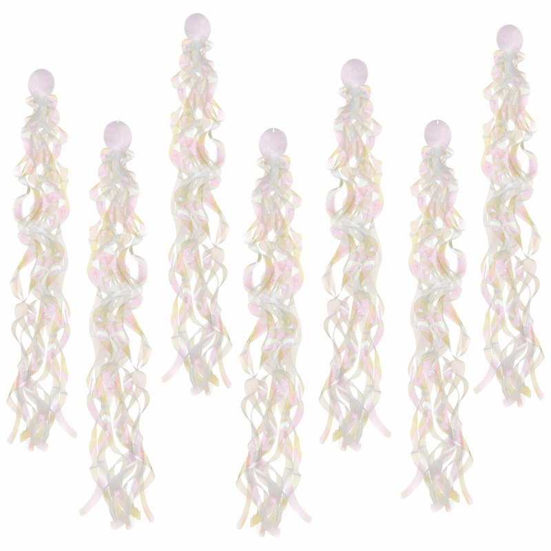 Luminous Fabric Swirl Decorations