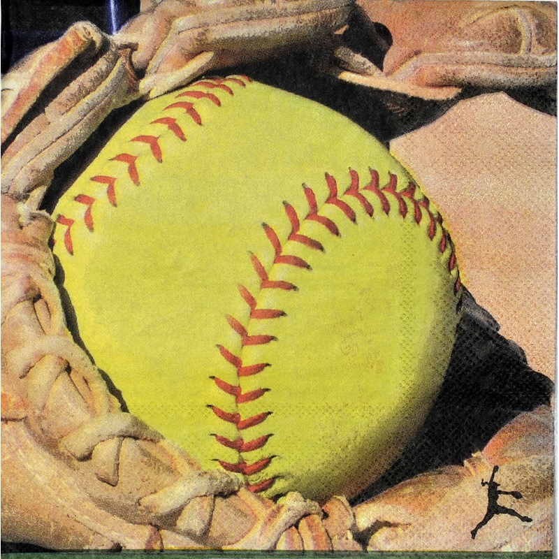 Softball Lunch Napkins 16ct