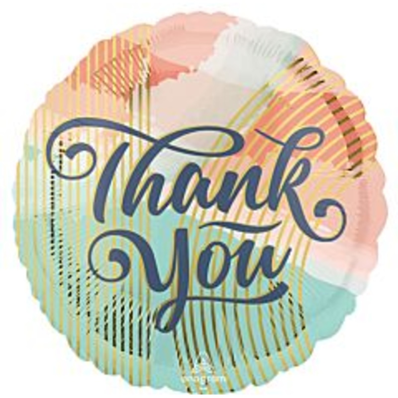 Thank You Pastel Clouds Balloon