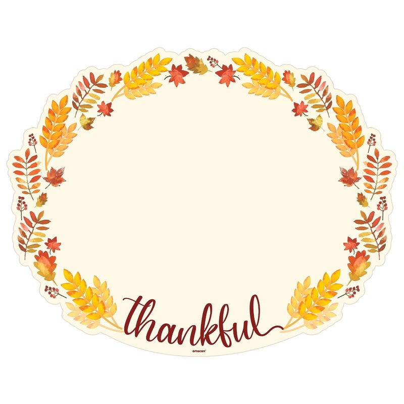 Thanksgiving Paper Placemats 24ct
