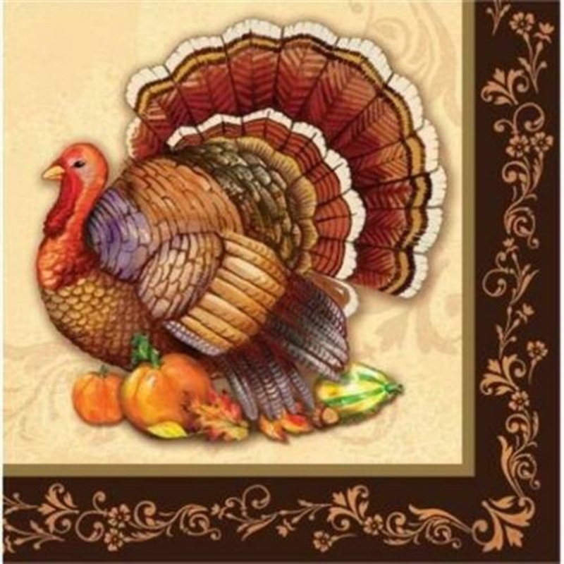 Thanksgiving Splendor Lunch Napkins