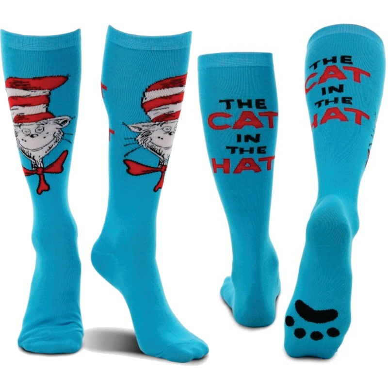 Cat in the Hat Adult Paws Knee Socks