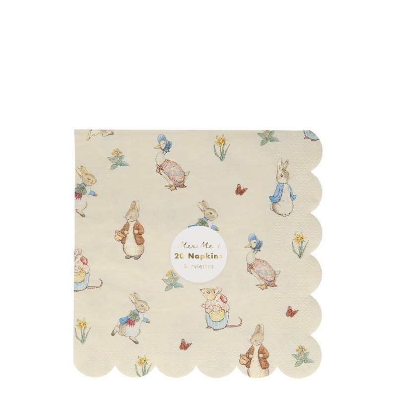 Peter Rabbit And Friends Luncheon Serviettes