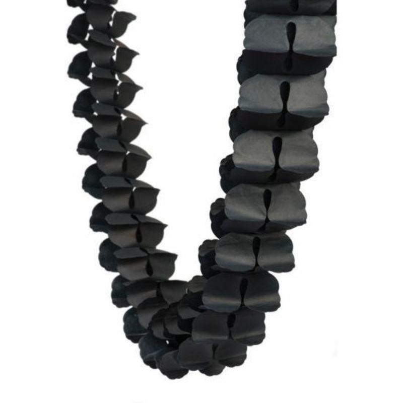 Black Paper Honeycomb Garland