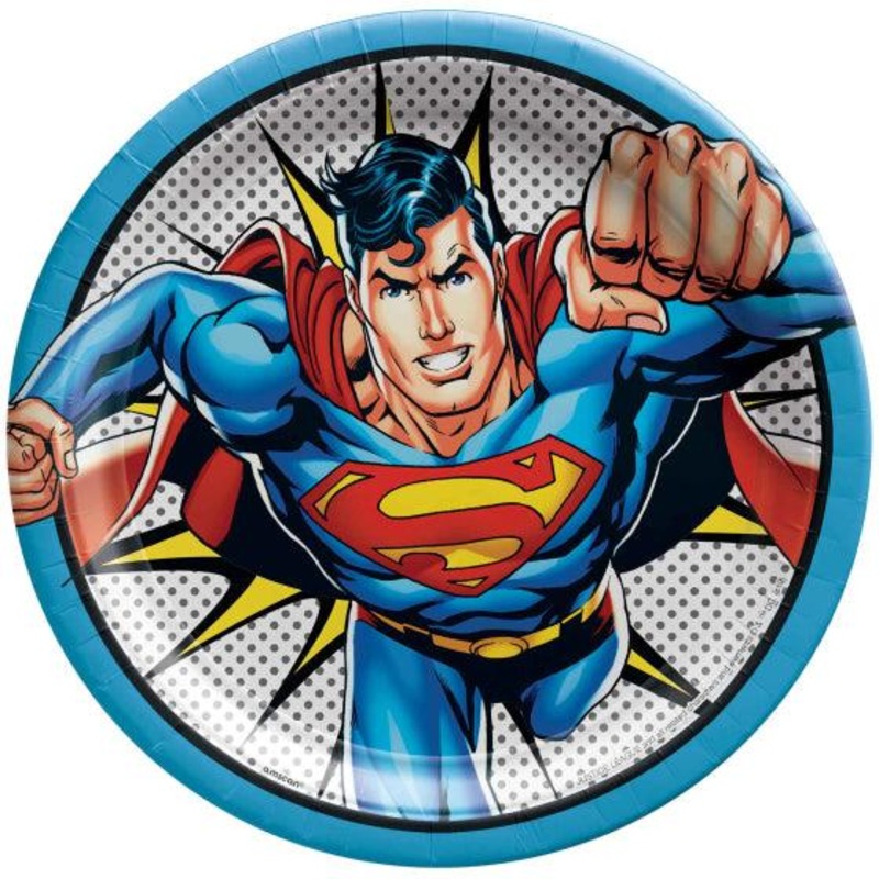 Superman Paper Plates