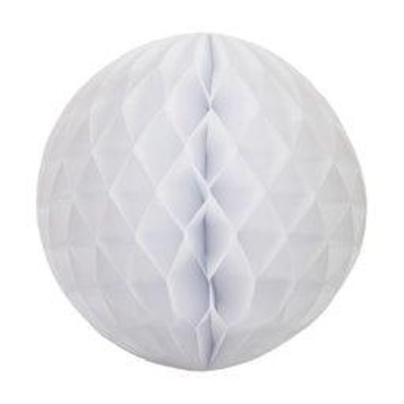 White Paper Honeycomb Ball - 25cm