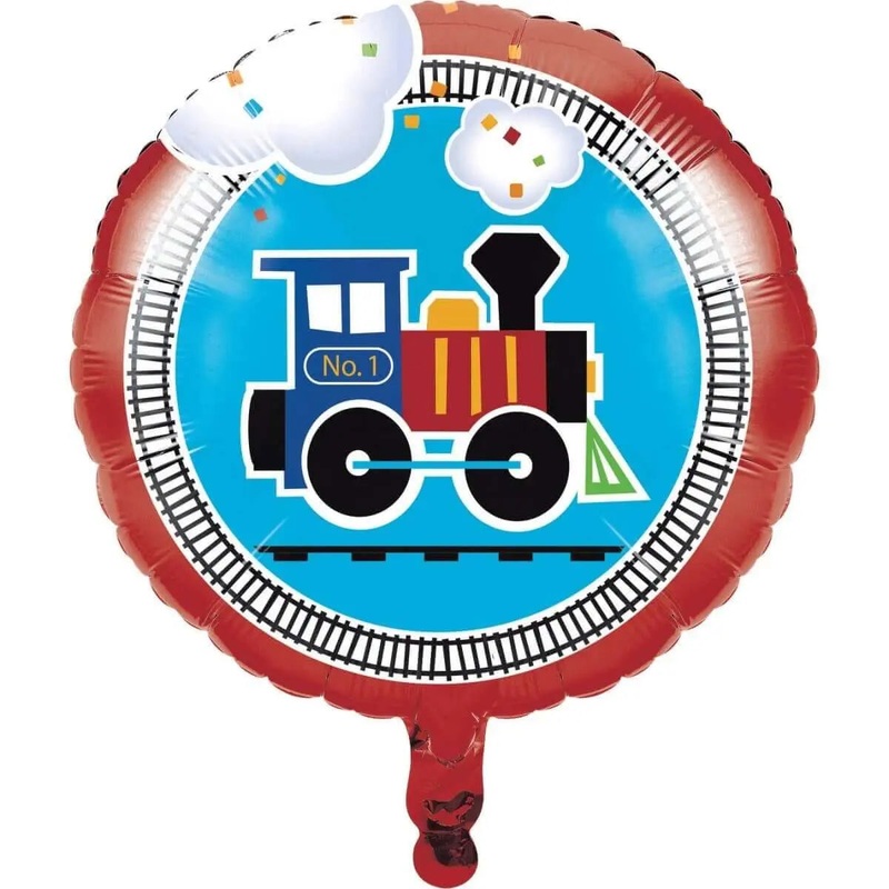 All Aboard - 18" Train Mylar Balloon