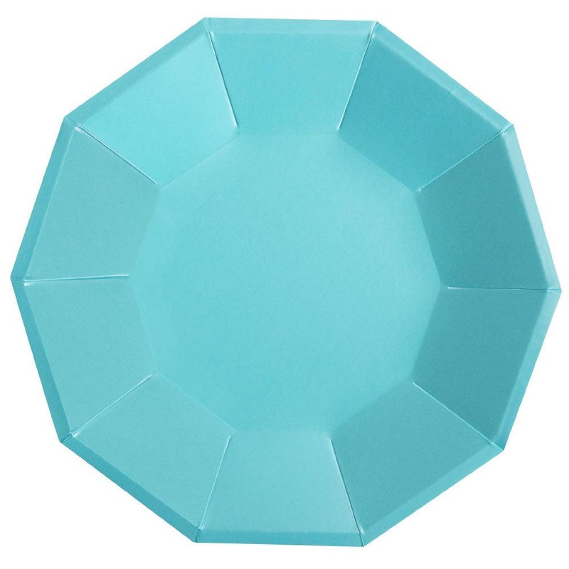 Blue Foil Large Paper Plates