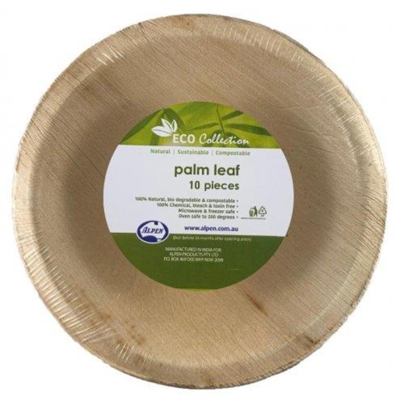 Eco-Friendly Palm Leaf Round Bowl