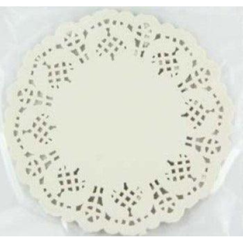 Small White Paper Doyley - 114mm